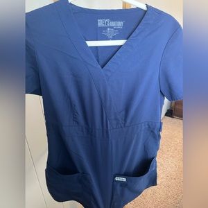 Grey’s Anatomy Navy 2-pocket Scrub Top